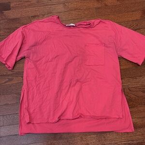 Zenana Pink Short Sleeve Tee